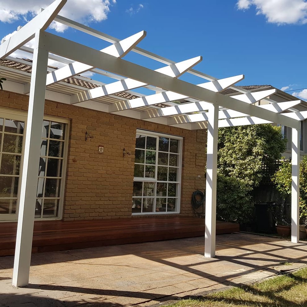 Pergolas Contemporary Patio Melbourne by Calvin's Decks & Pergolas Home Improvers Houzz