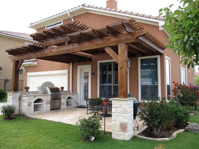 Pergolas Traditional Patio Austin by Centex Decks and Outdoor