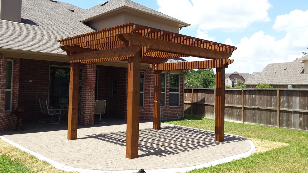 Pergolas We've Built Transitional Patio Houston by Callaway