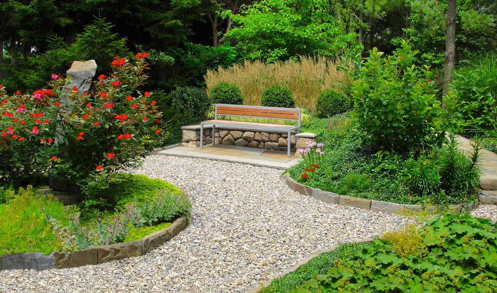 Источник вдохновения для домашнего уюта: маленький двор в современном стиле для на участке и в саду