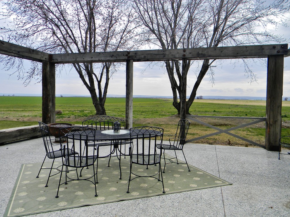 Inspiration for a country patio remodel in Seattle