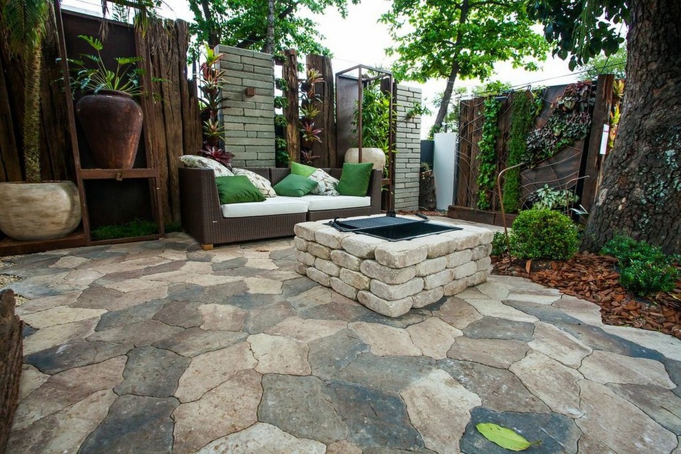 World-inspired patio in Orlando.