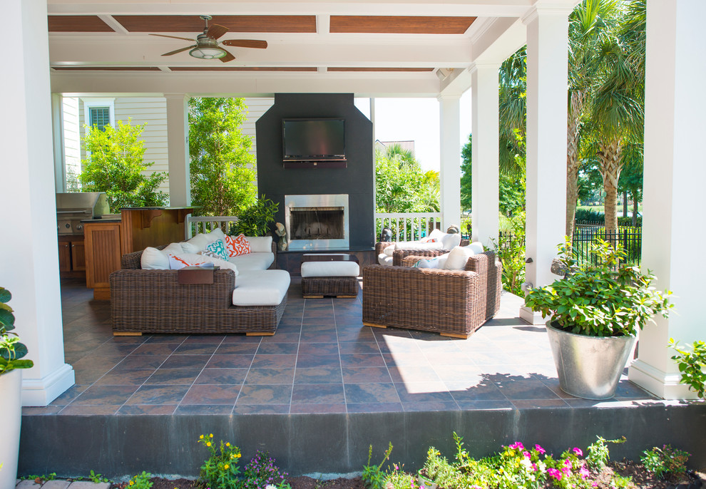 Pierce Street Charleston, SC Contemporary Patio Charleston by
