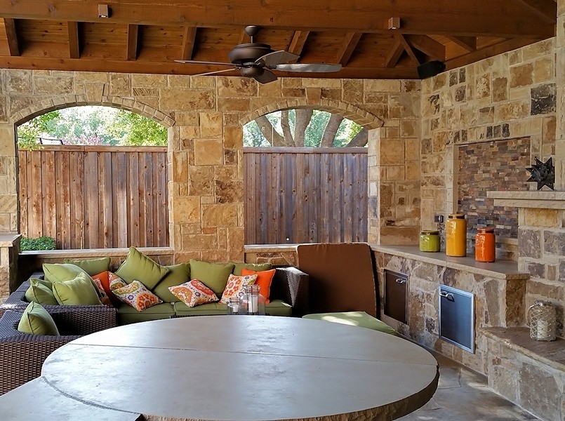 Plano, TX Outdoor Living Project Rustic Patio Dallas by Dal
