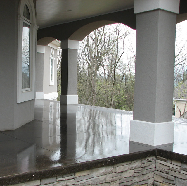 Polished Concrete Patio Other by Crown Decorative Concrete Houzz UK
