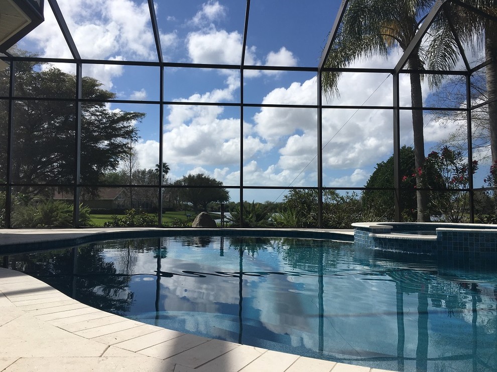 Pool Cage Painting Modern Patio Tampa by Modern Pool Cage