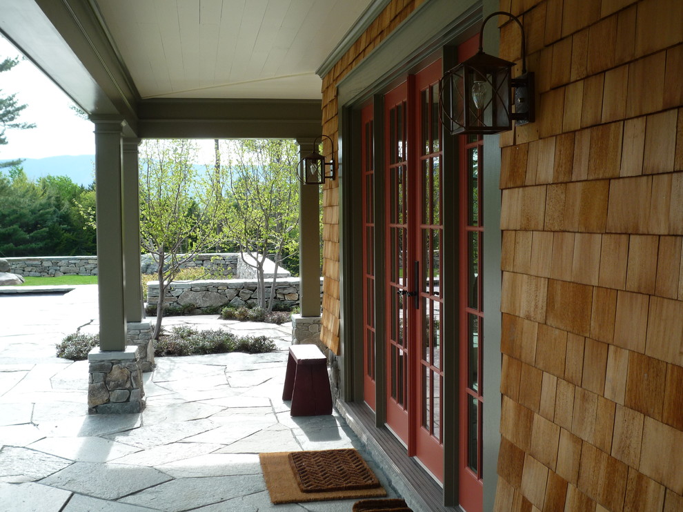 Pool House Traditional Patio Burlington by Vermont Vernacular