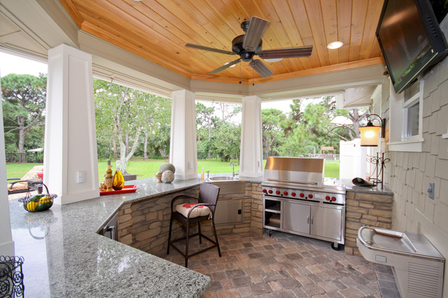 Pools Patios Porches Mediterranean Patio Orlando By Christopher Burton Homes Inc Houzz