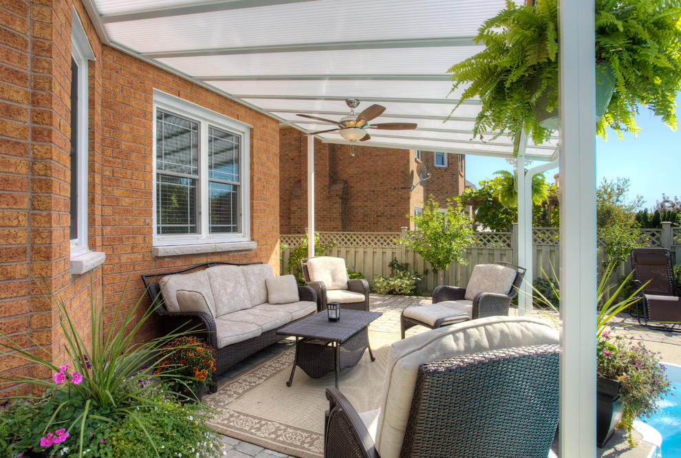 Poolside Paradise Patio Cover Traditional Patio Toronto by