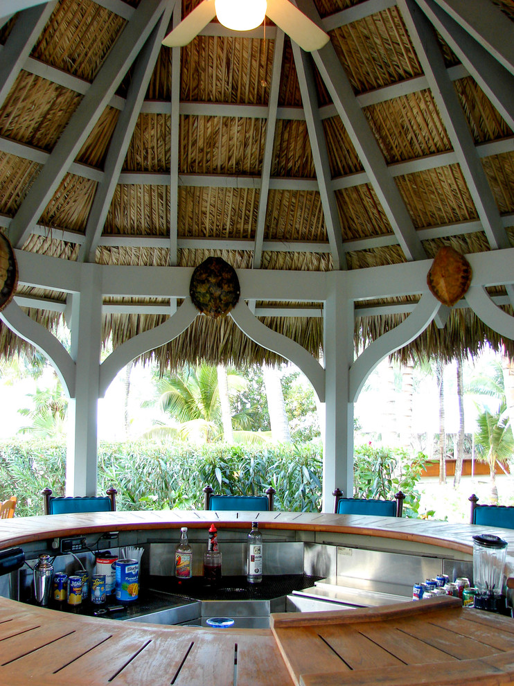 Poolside Tiki Bar - Tropical - Patio - Orange County - by The Tiki Hut ...