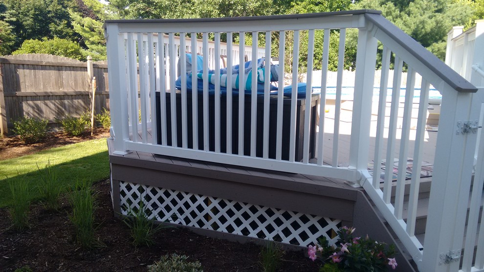 Poolside Timber Tech Deck by Batavia, IL Deck Designer Archadeck of