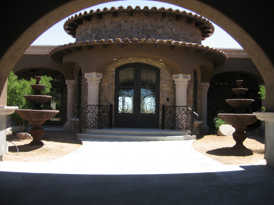 Patio - mediterranean patio idea in Phoenix