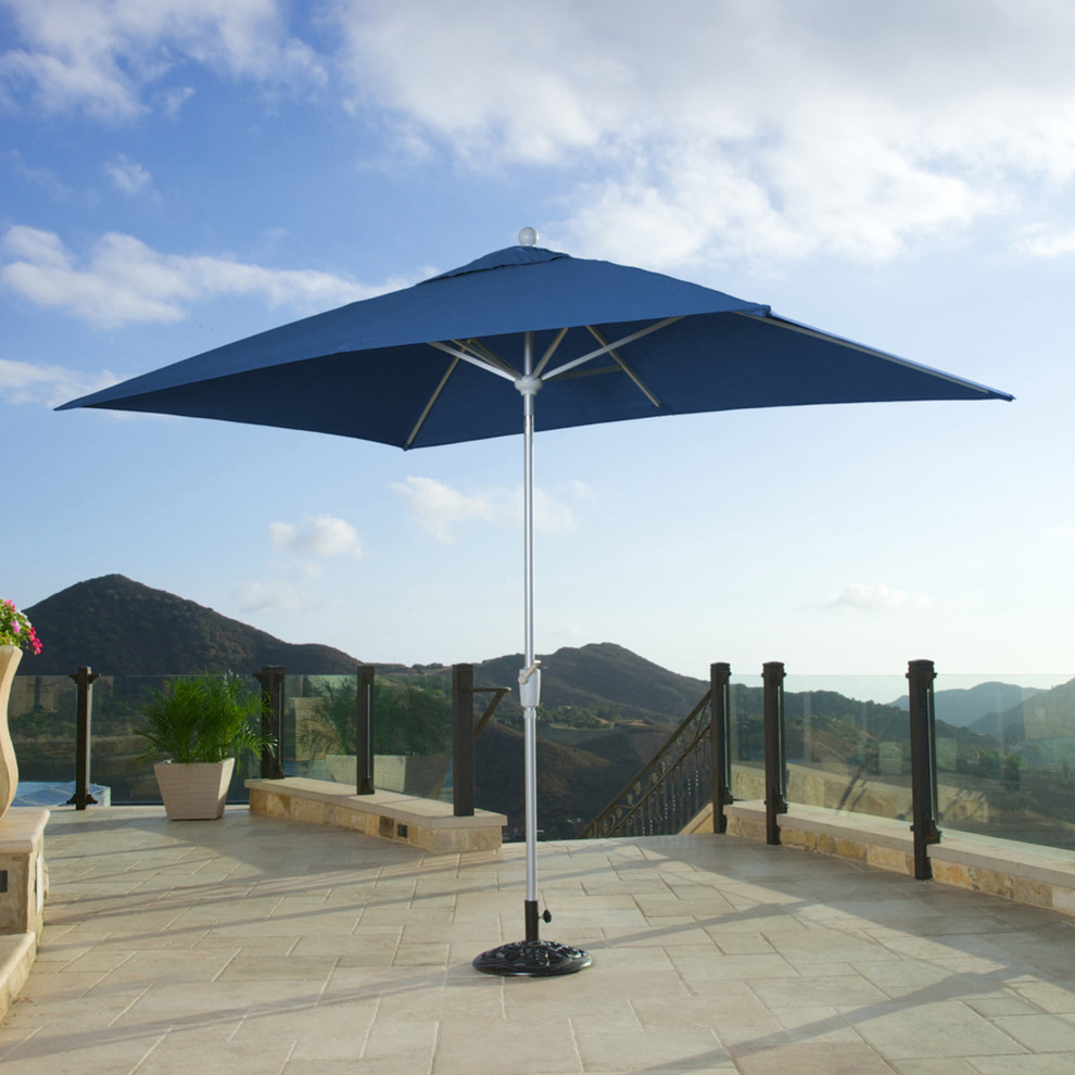 Portofino™ Comfort AutoTilt Dining Umbrella Laguna Blue Modern