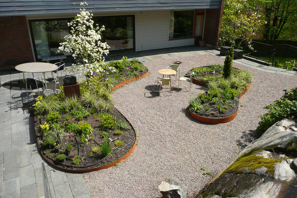 Idee per un patio o portico scandinavo