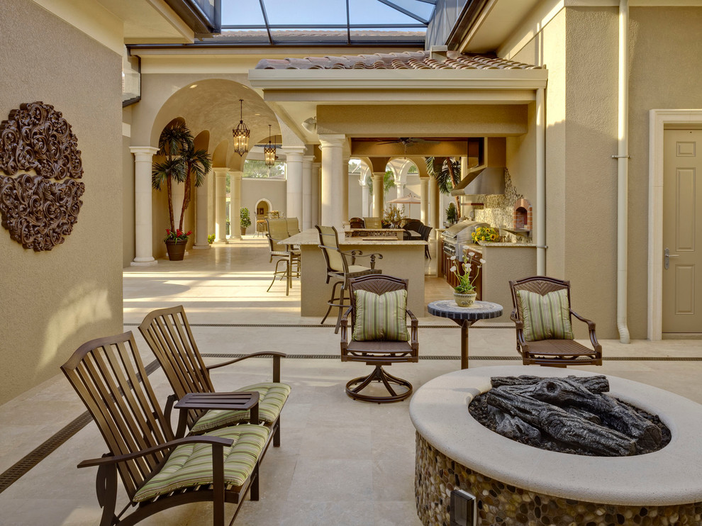 This is an example of a mediterranean patio in Tampa.
