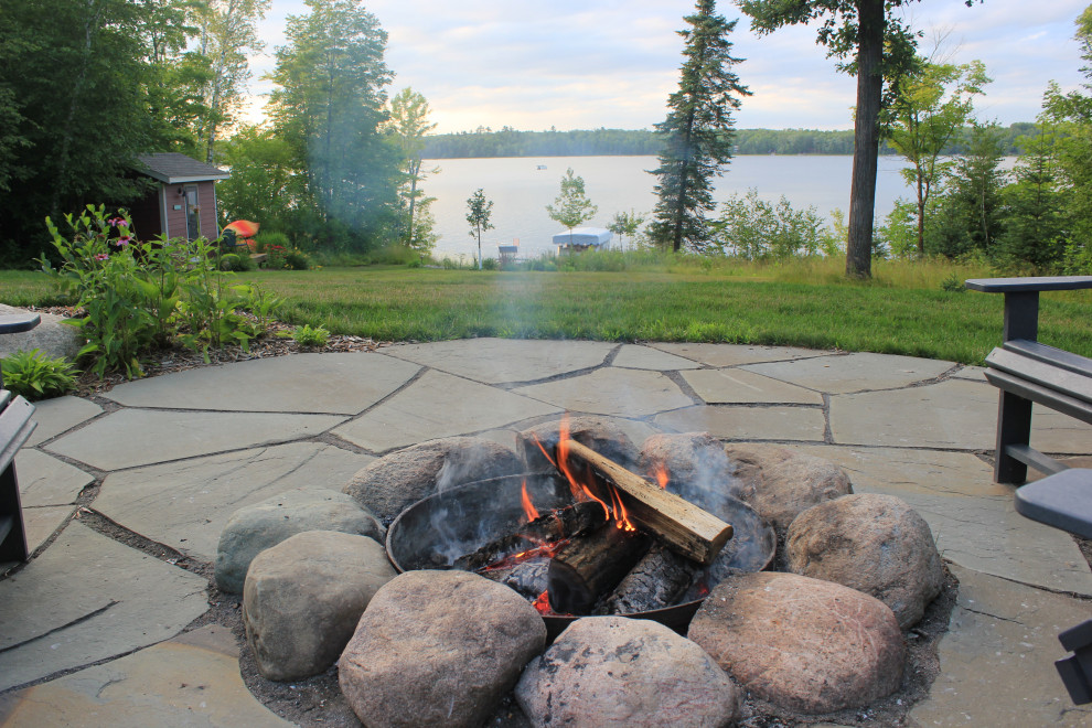 Private Residence Lake Esquagamah Patio Minneapolis by Larch