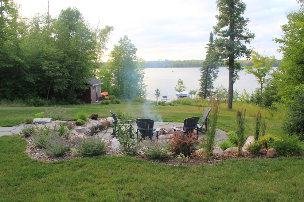 Private Residence Lake Esquagamah Patio Minneapolis by Larch