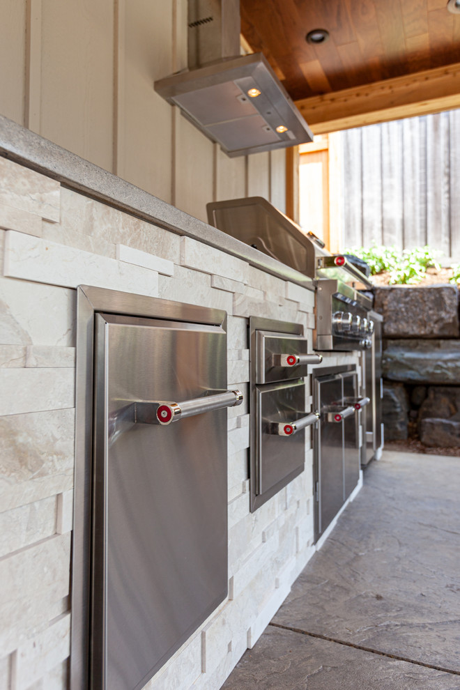 Project 34271 Outdoor Kitchen Pavilion + Covered Walkway + Garage