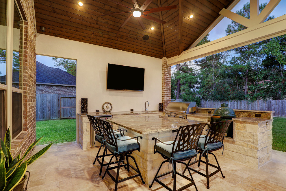 Project of the Month Outdoor Kitchens Traditional Patio Houston