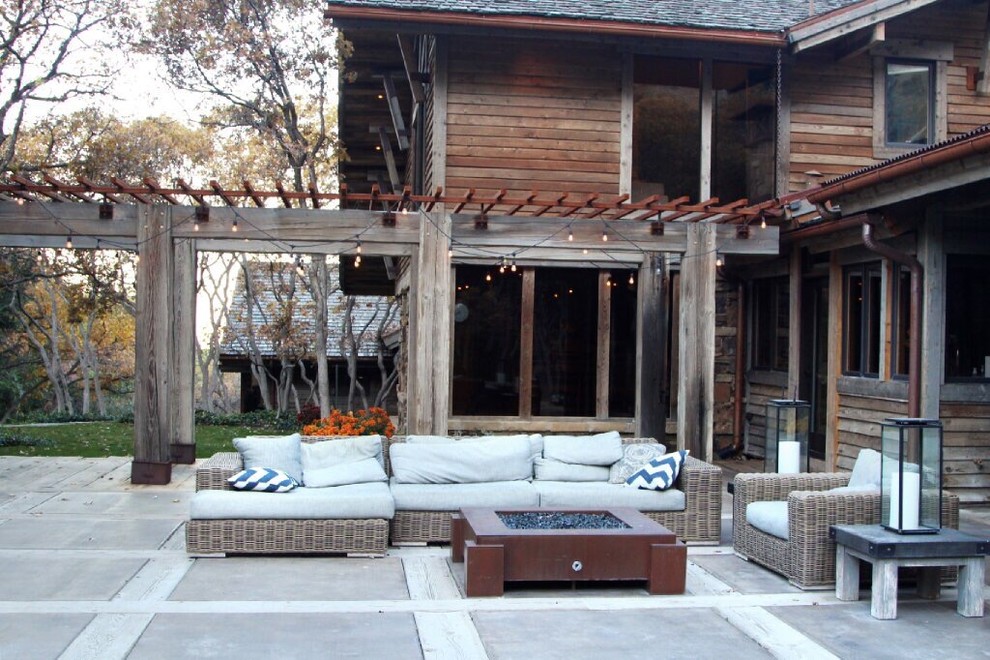 Outdoor Living With Fire Pit Traditional Patio Salt Lake City
