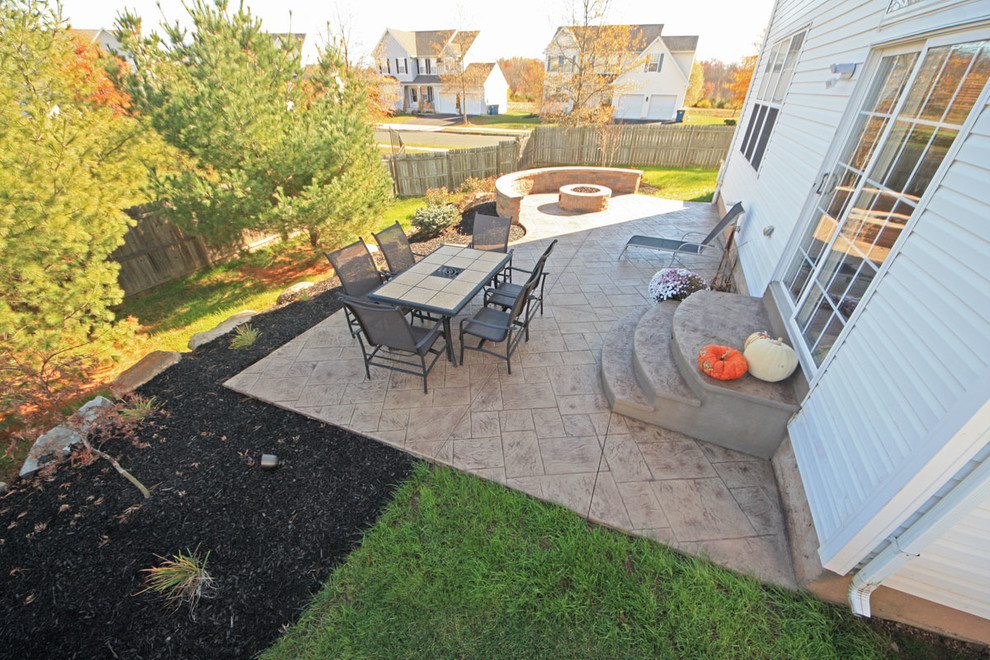 Quakertown Patio, Fire Pit and Landscaping Traditional Patio