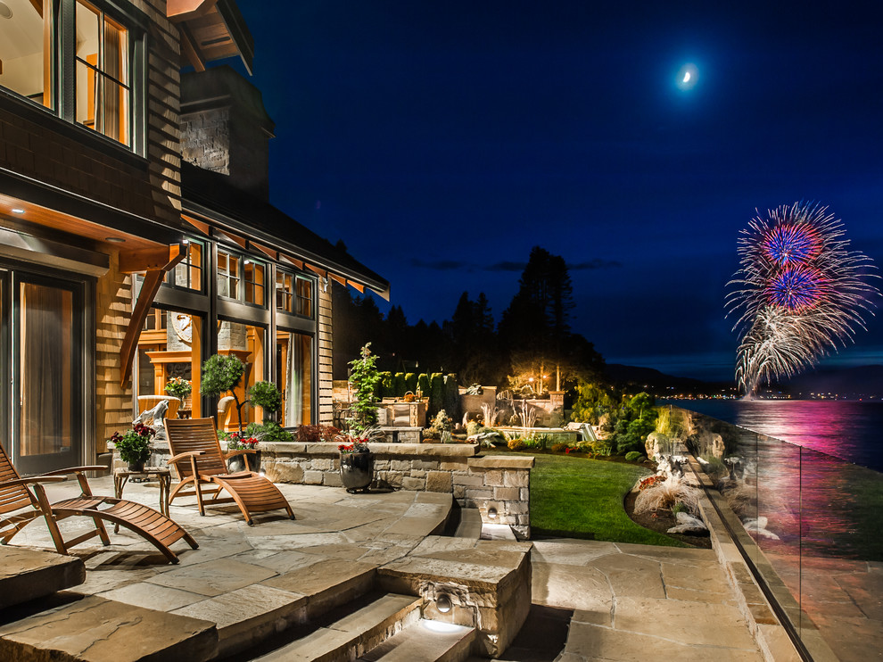 Qualicum Beach Waterfront Patio Vancouver by C.A. Design Houzz