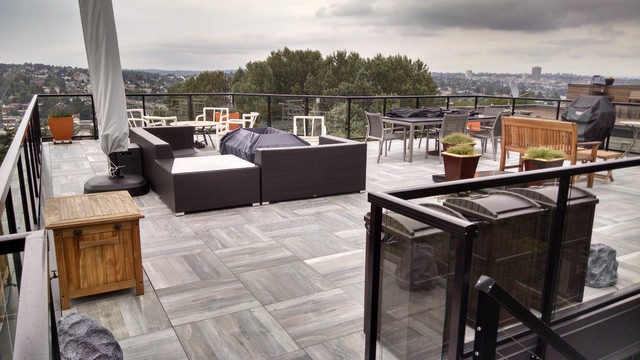 Queen Anne Roof Top Patio - Contemporain - Terrasse et Patio - Seattle ...