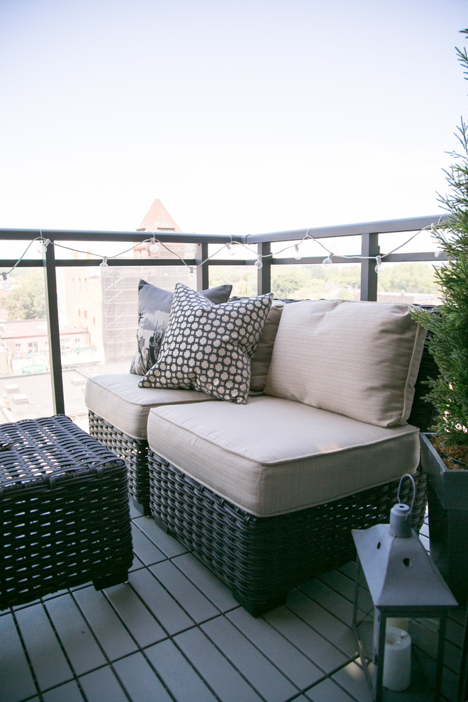 Queen West Bachelor Pad Industrial Patio Toronto by Nest Design