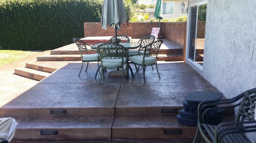 Raise Stamp Concrete Patio Traditional Patio San Francisco by