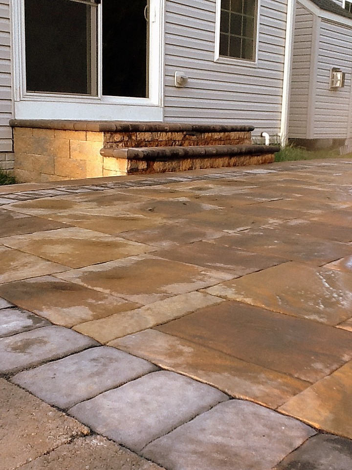Raised Patio with Bench Seating Traditional Patio Baltimore by Shawn M. Bailey General