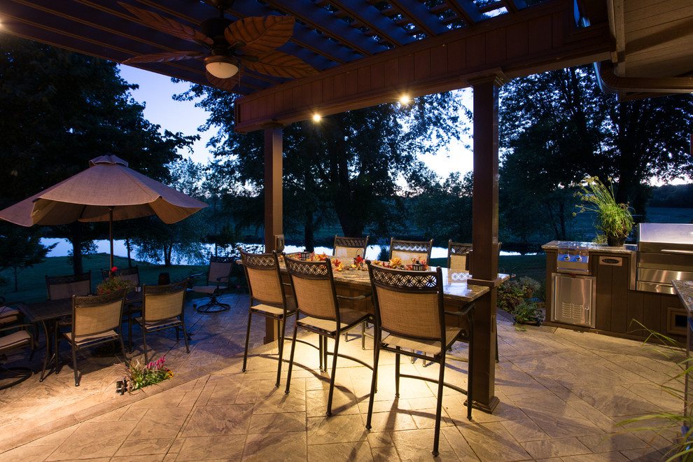 Ranch Home, Richmond, Missouri Traditional Patio Kansas City by