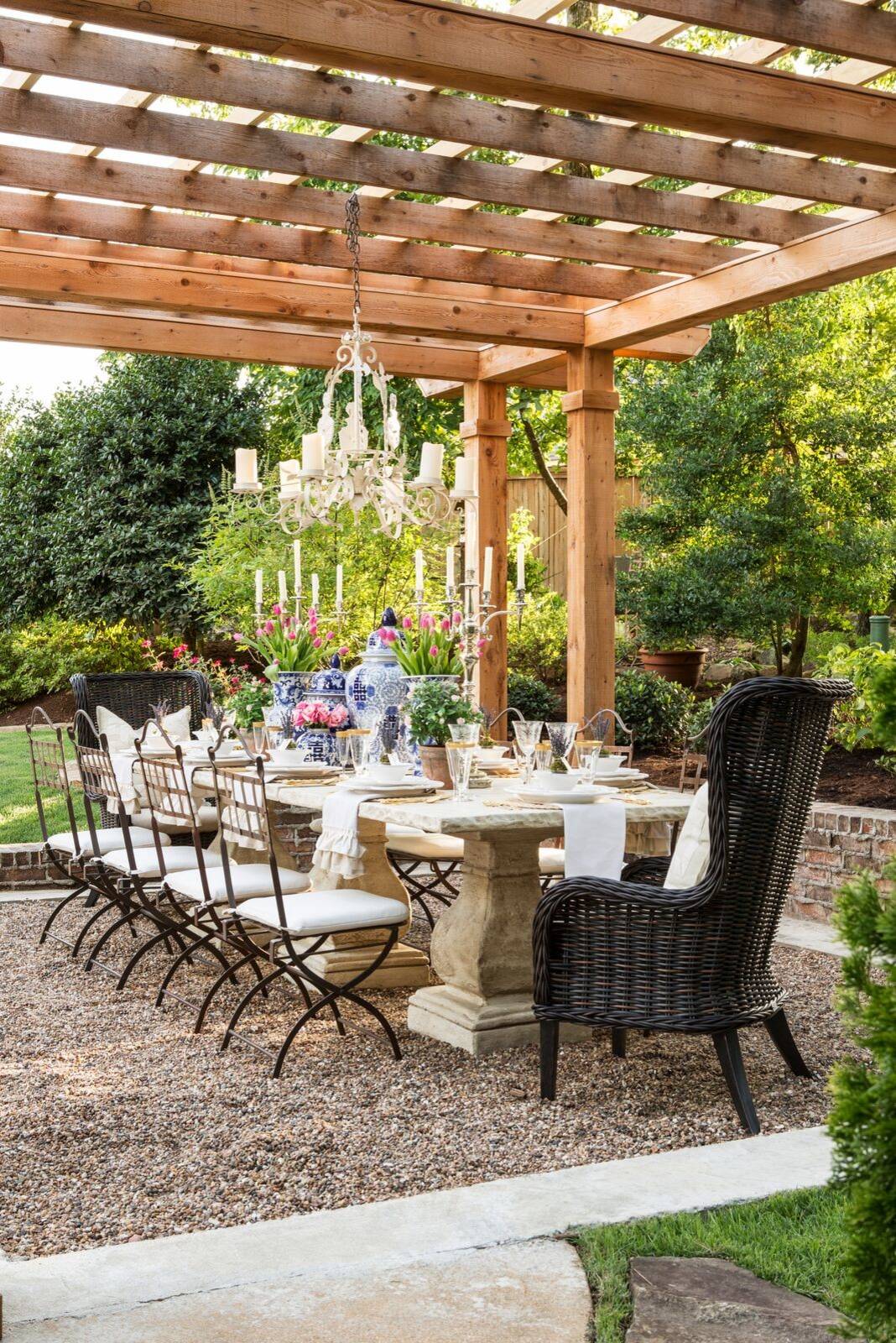 outside entertainment area on 75 Beautiful Gravel Patio Pictures Ideas May 2021 Houzz
