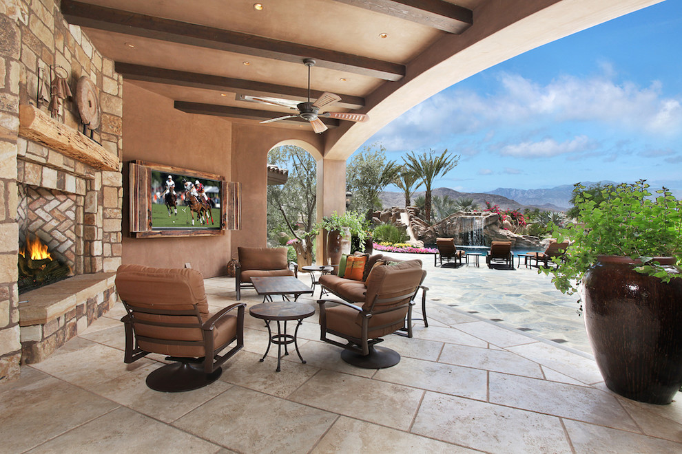 Rancho Mirage Residence Rustic Patio Orange County by Lori