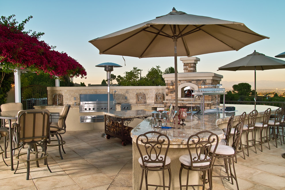 Mediterraner Patio in Los Angeles