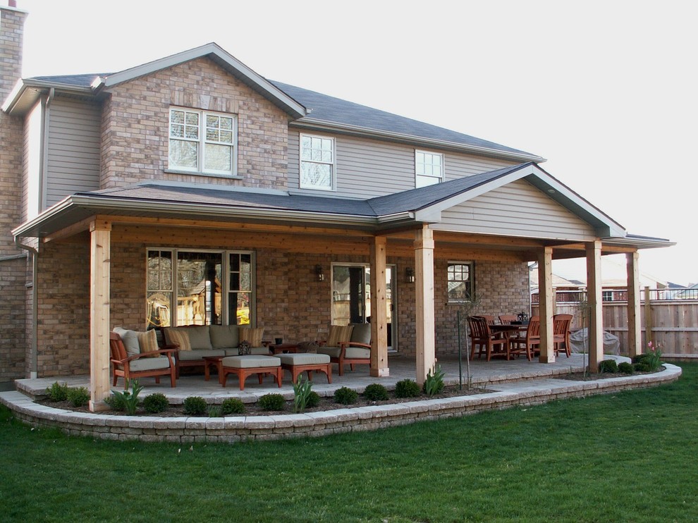 Rear Covered Porch Traditional Patio Toronto by Heritage