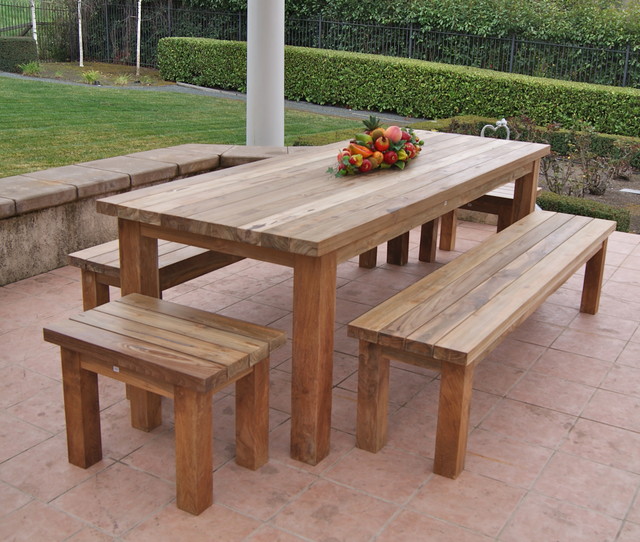 Reclaimed Recycled Teak Patio Furniture Rustic Patio San Francisco By Classic Teak J M Decorationsinc Houzz Uk
