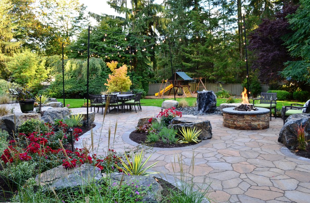 Redmond Old Deck to Backyard Oasis Traditional Patio Seattle by