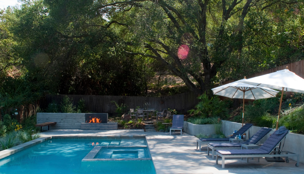 Reliez Valley Modern Patio San Francisco By Huettl Landscape Architecture Houzz