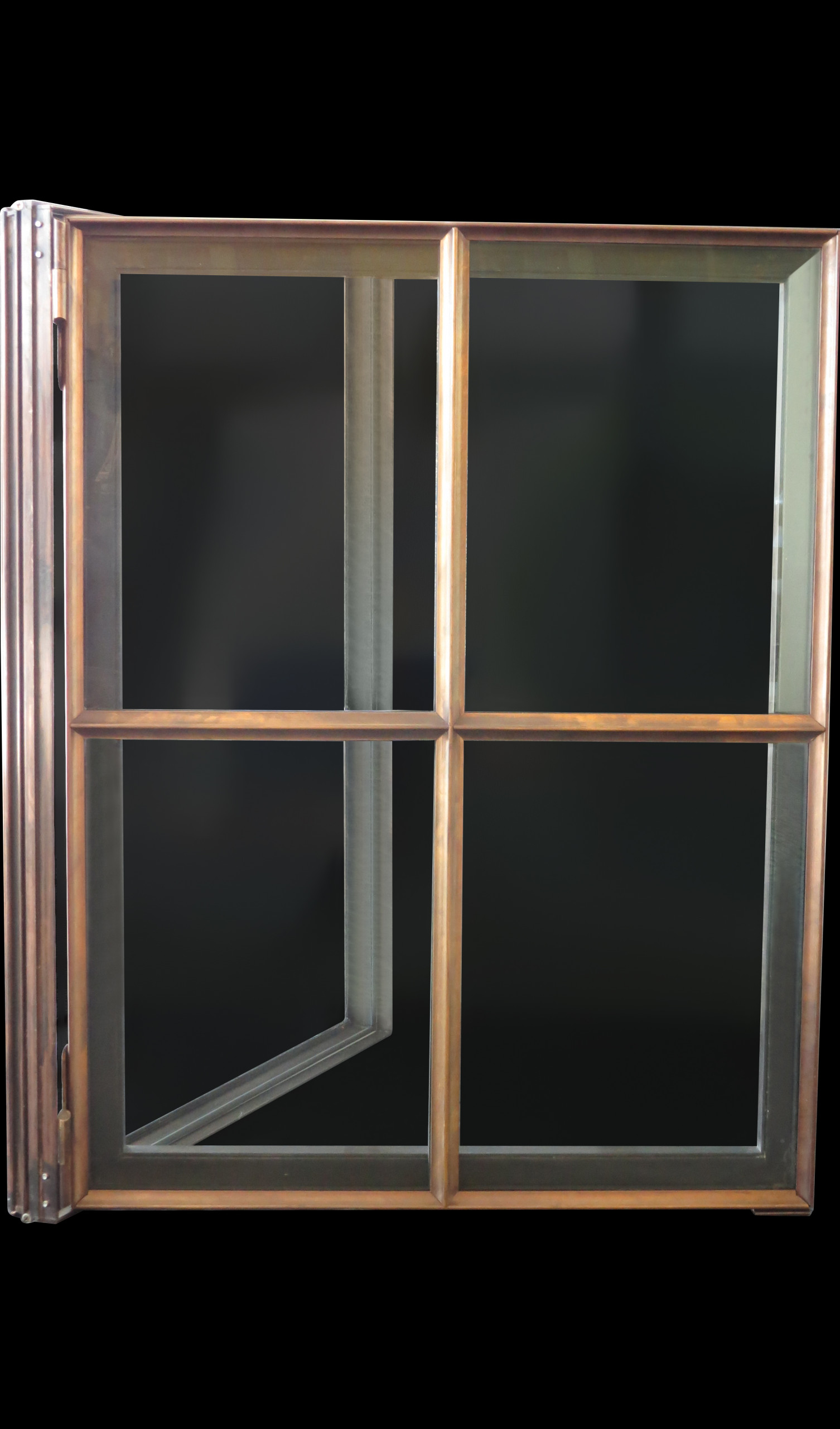 aluminum windows bronze