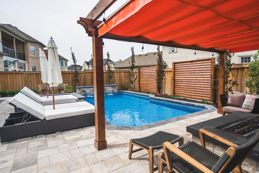 Retractable Shade, Brampton Contemporary Patio Toronto by