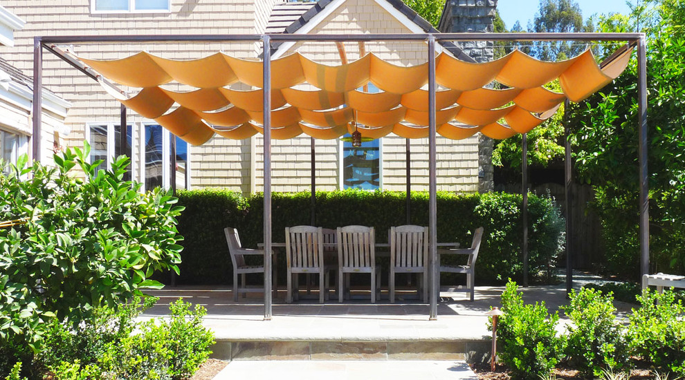 Design ideas for a classic patio in San Francisco with a pergola.