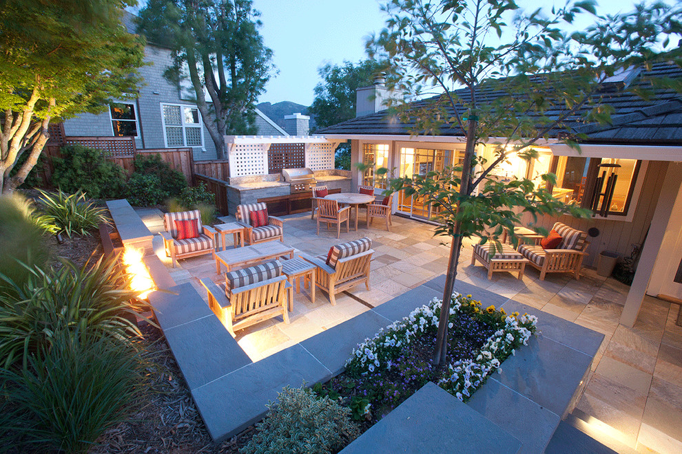 Richardson Bay Terrace and Entry Traditional Patio San Francisco