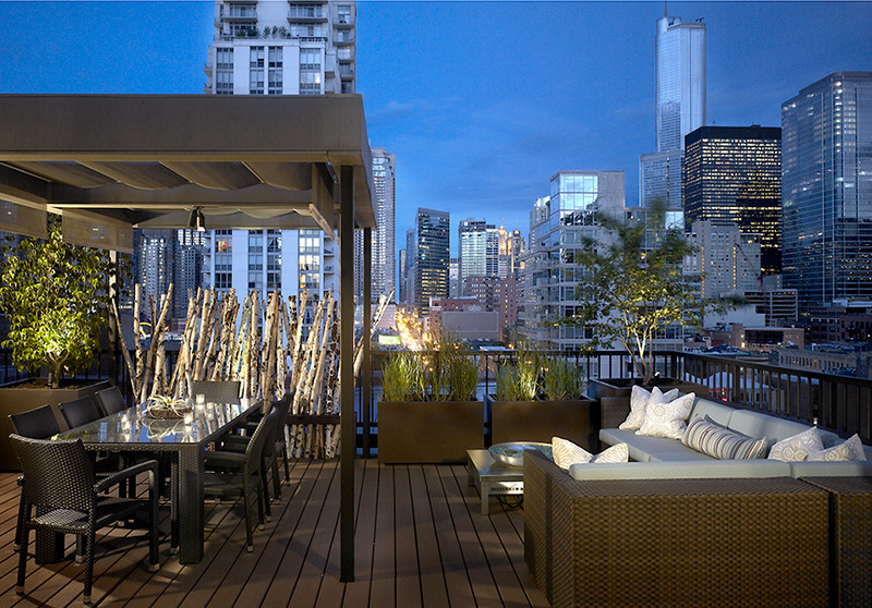 River North Roof Stage Contemporary Patio Chicago by Chicago Specialty Gardens, Inc. Houzz