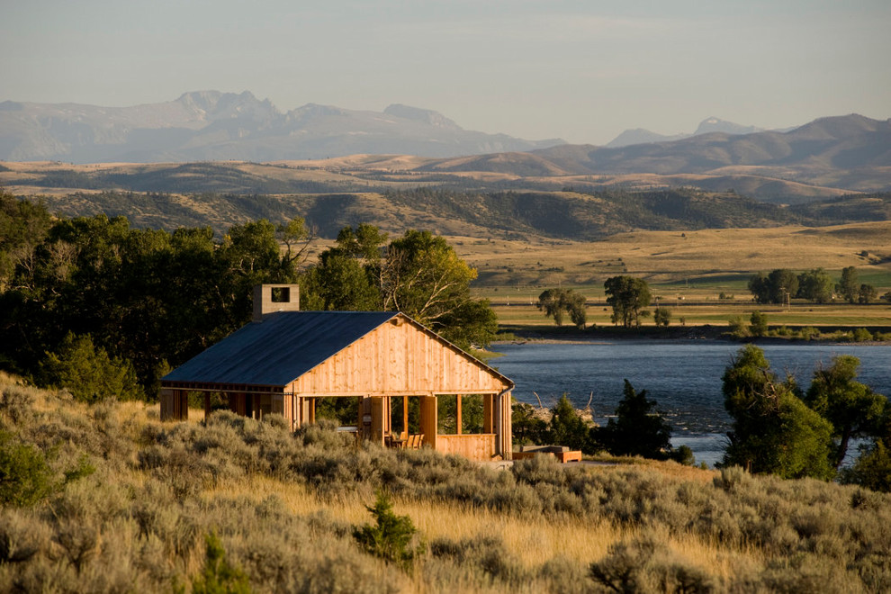 Riverside Barbecue Pavilion Rustic Patio Other by Muse Kirwan