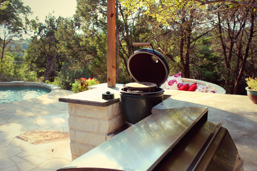 Rob Roy Patio and Outdoor Kitchen Contemporary Patio Austin by