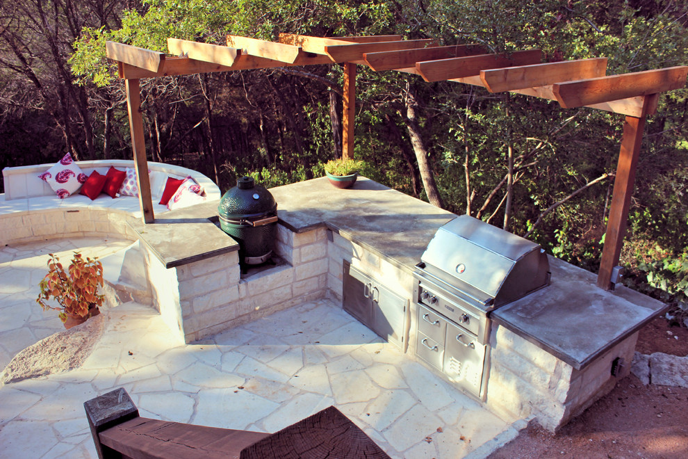 Rob Roy Patio and Outdoor Kitchen Contemporary Patio Austin by