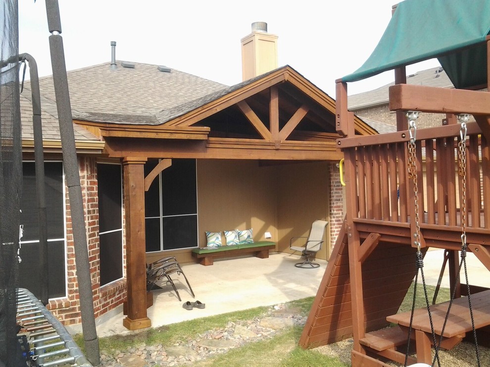 Rockwall Patio cover with gable Modern Patio Dallas by Texas
