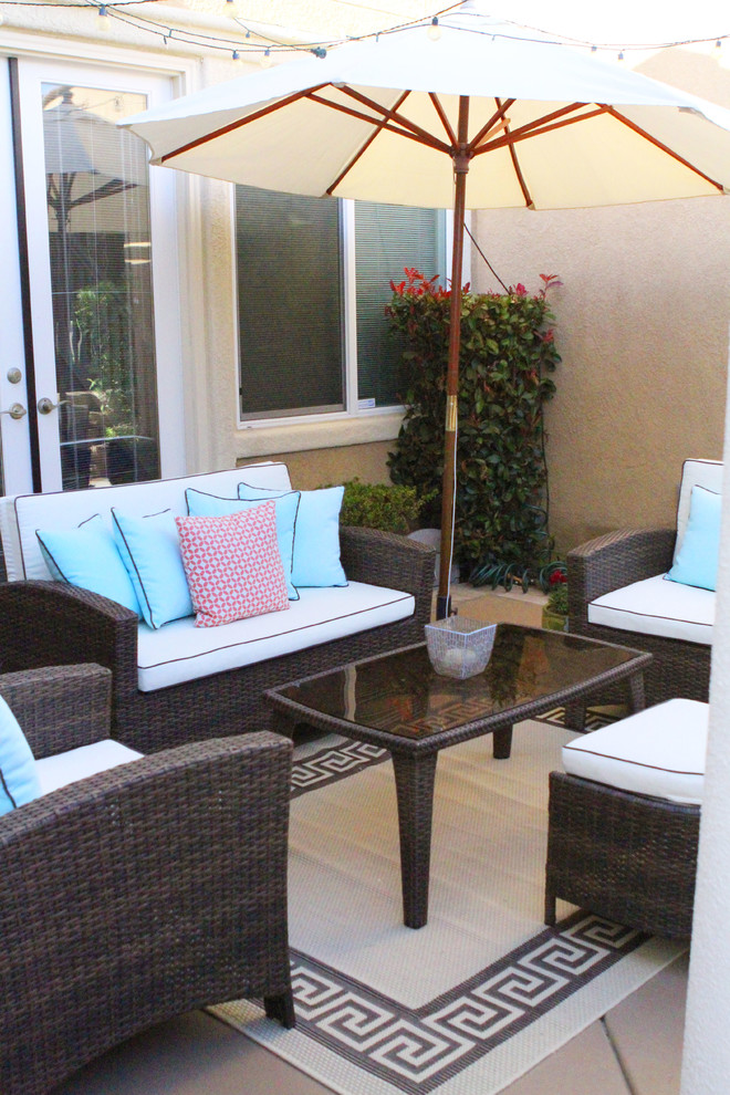 Rolling Out A Carpet For An Outdoor Patio Traditional Patio San