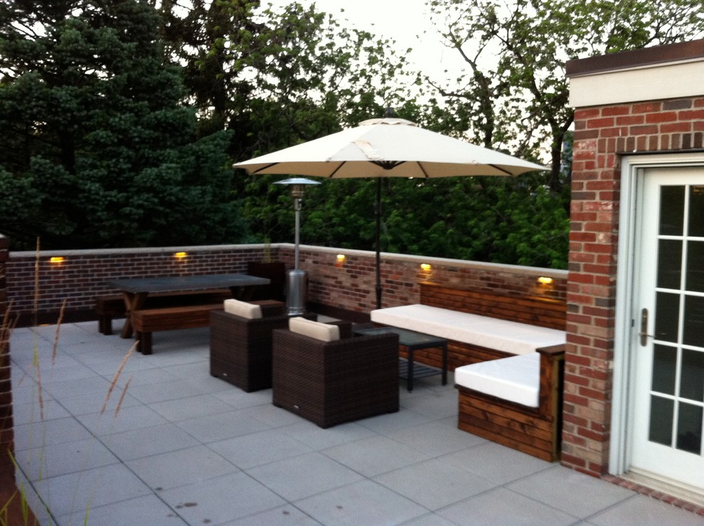Roof Top Patio Modern Patio Minneapolis by W Landscapes Inc