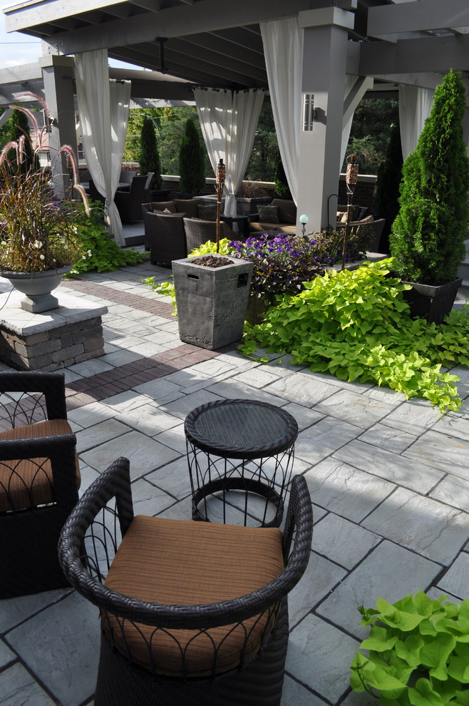 Roof Top Retreat and Urban Revival Transitional Patio Chicago